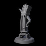 Welcoming Enchanted Grandfather Clock Miniature for Dungeons and Dragons, Pathfinder or other TTRPGs