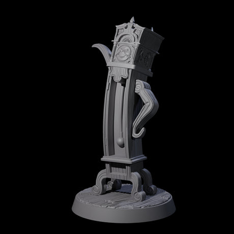 Welcoming Enchanted Grandfather Clock Miniature for Dungeons and Dragons, Pathfinder or other TTRPGs