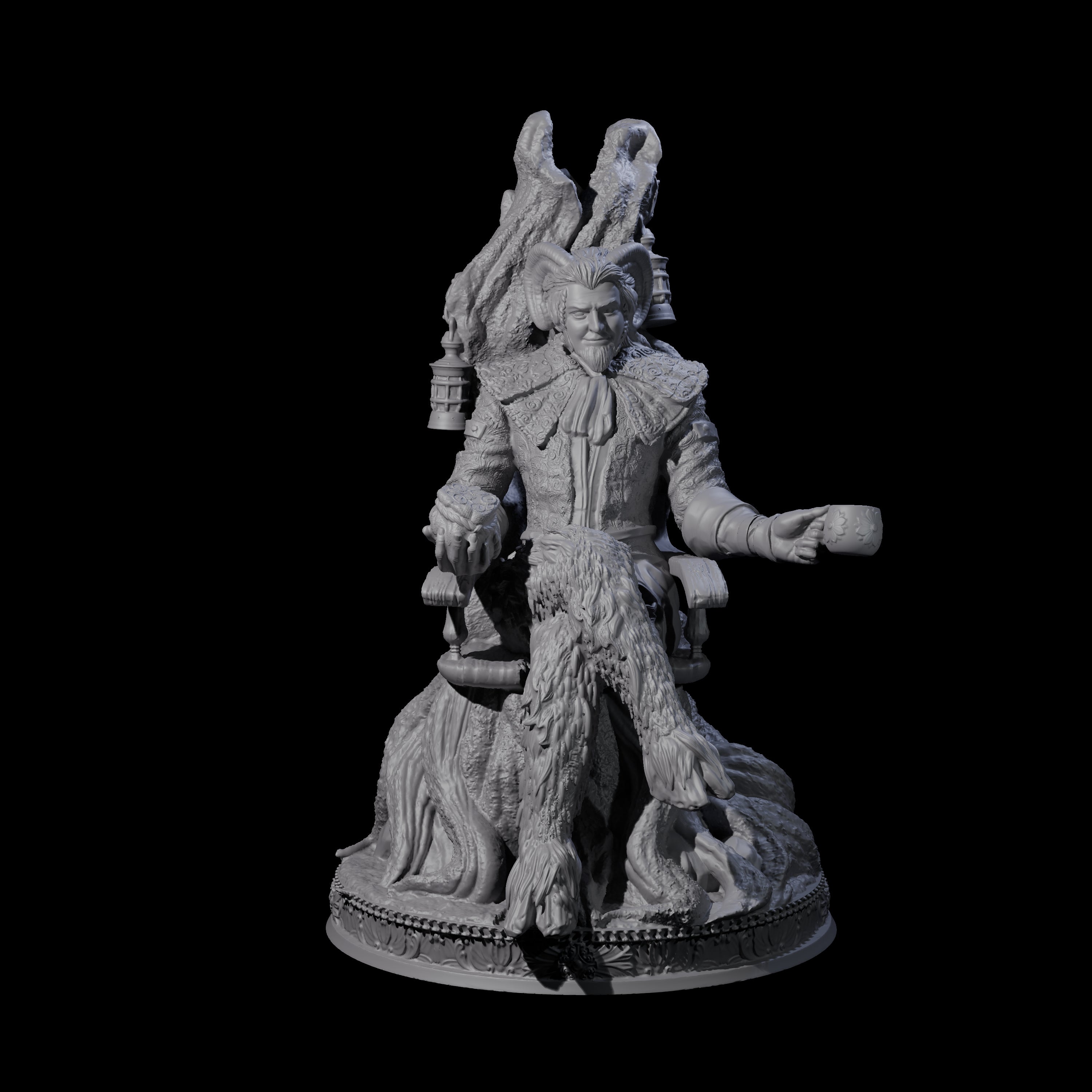 Welcoming Satyr Miniature for Dungeons and Dragons, Pathfinder or other TTRPGs