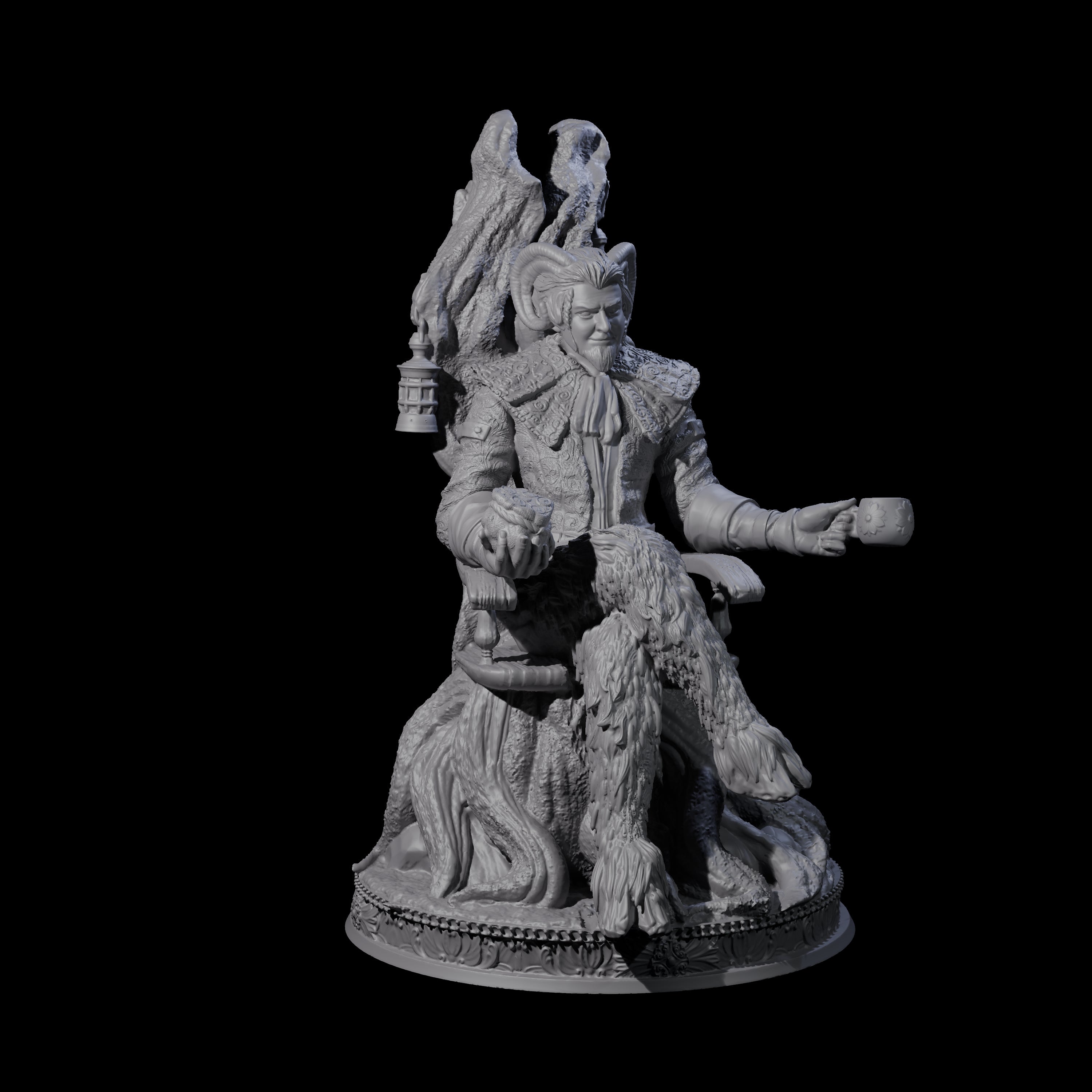 Welcoming Satyr Miniature for Dungeons and Dragons, Pathfinder or other TTRPGs