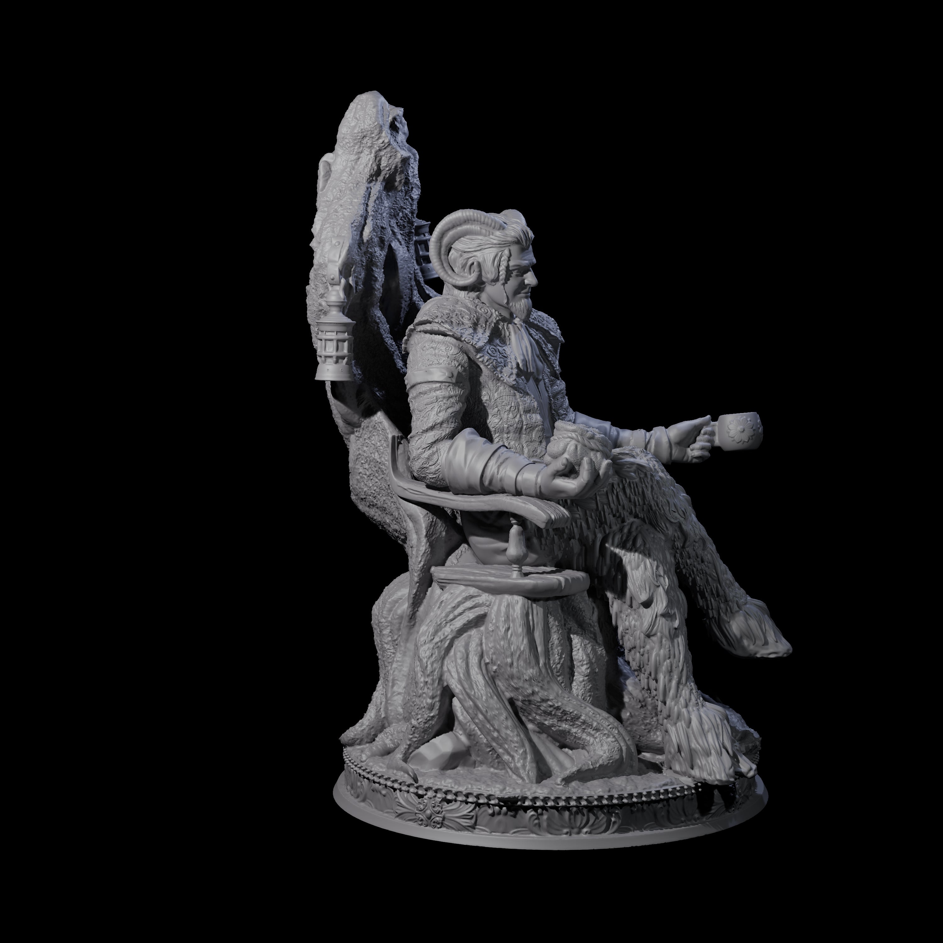 Welcoming Satyr Miniature for Dungeons and Dragons, Pathfinder or other TTRPGs