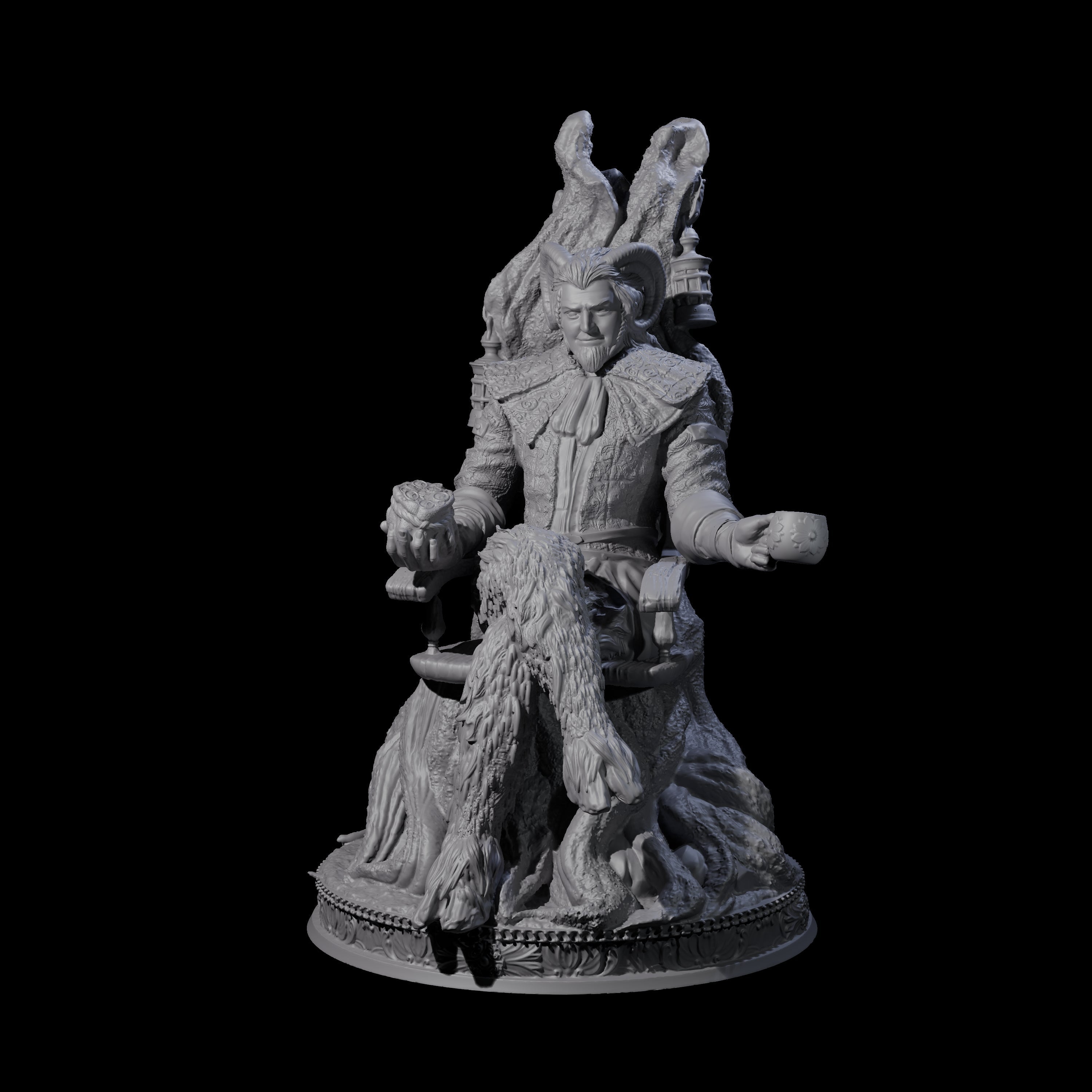 Welcoming Satyr Miniature for Dungeons and Dragons, Pathfinder or other TTRPGs