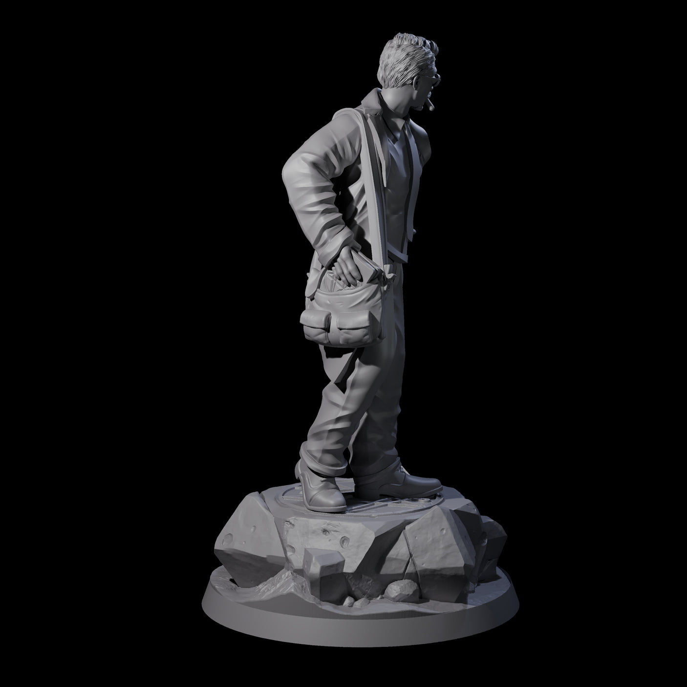 Well Packed Human Investigator Miniature for Dungeons and Dragons, Pathfinder or other TTRPGs