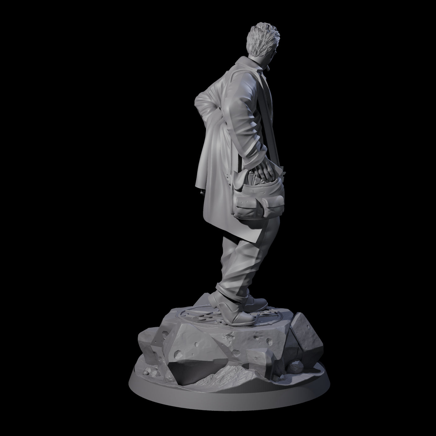 Well Packed Human Investigator Miniature for Dungeons and Dragons, Pathfinder or other TTRPGs