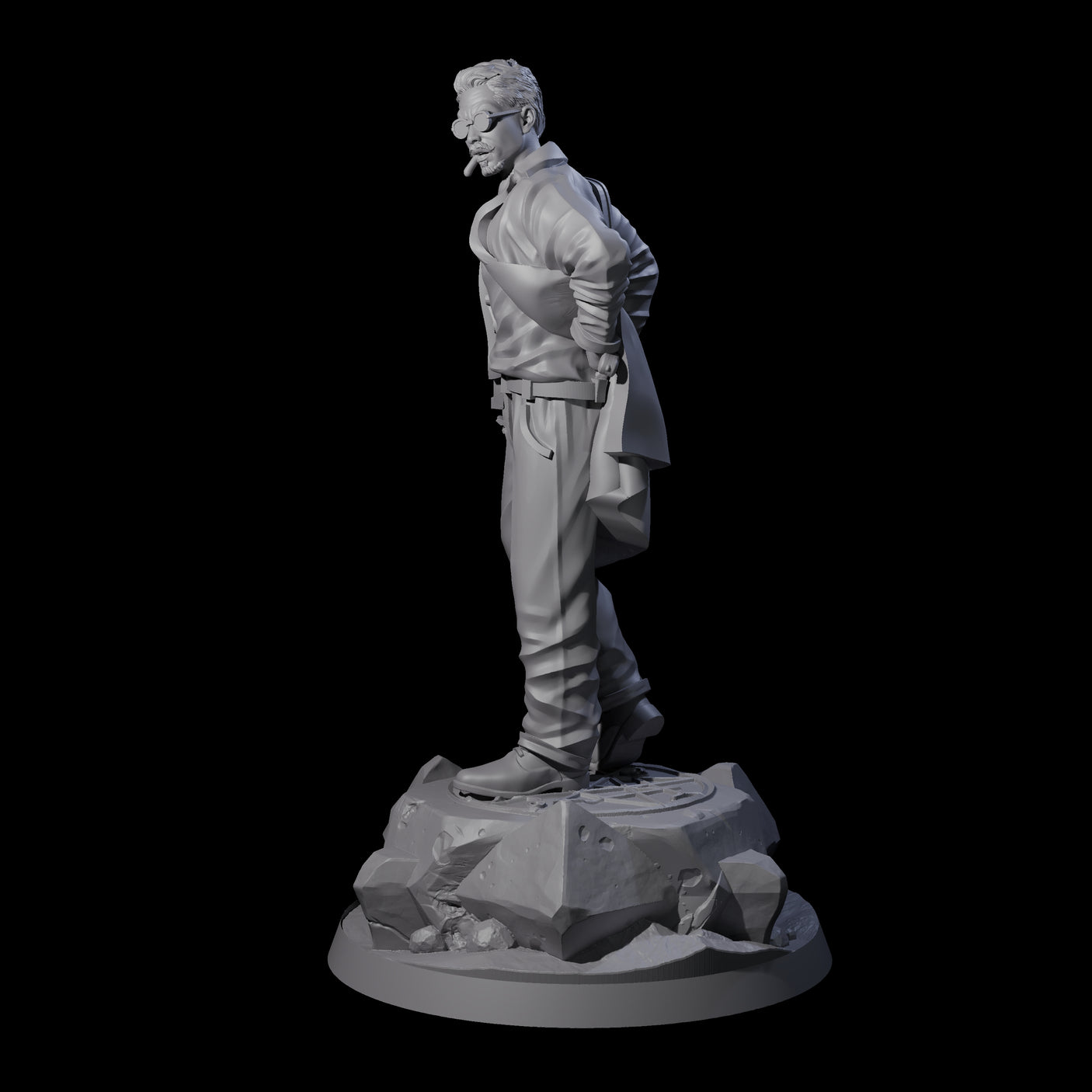 Well Packed Human Investigator Miniature for Dungeons and Dragons, Pathfinder or other TTRPGs