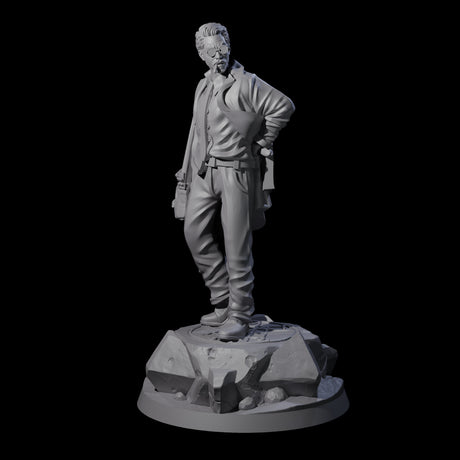 Well Packed Human Investigator Miniature for Dungeons and Dragons, Pathfinder or other TTRPGs