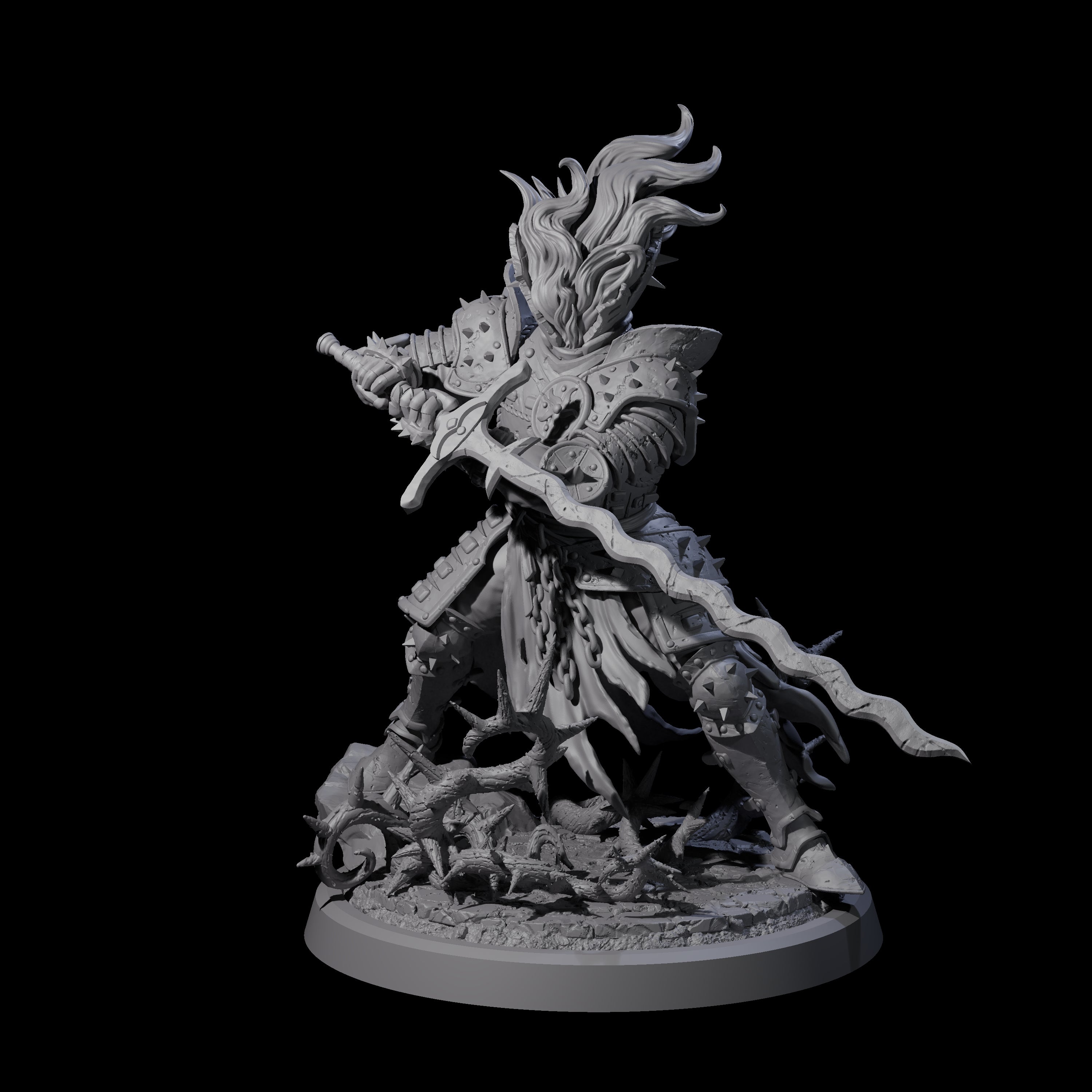 Well Trained Fire Elemental Myrmidon A Miniature for Dungeons and Dragons, Pathfinder or other TTRPGs