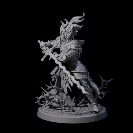 Well Trained Fire Elemental Myrmidon A Miniature for Dungeons and Dragons, Pathfinder or other TTRPGs