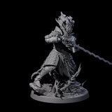 Well Trained Fire Elemental Myrmidon A Miniature for Dungeons and Dragons, Pathfinder or other TTRPGs