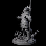 Well Trained Fire Elemental Myrmidon B Miniature for Dungeons and Dragons, Pathfinder or other TTRPGs