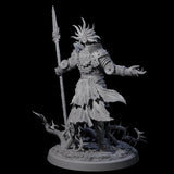 Well Trained Fire Elemental Myrmidon B Miniature for Dungeons and Dragons, Pathfinder or other TTRPGs