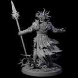 Well Trained Fire Elemental Myrmidon B Miniature for Dungeons and Dragons, Pathfinder or other TTRPGs