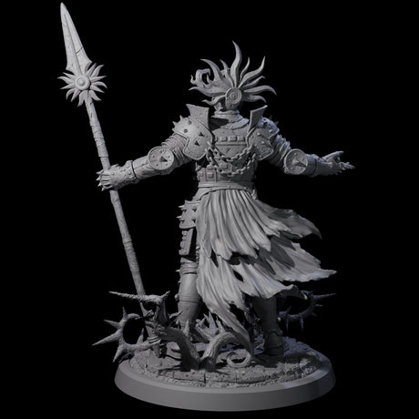 Well Trained Fire Elemental Myrmidon B Miniature for Dungeons and Dragons, Pathfinder or other TTRPGs