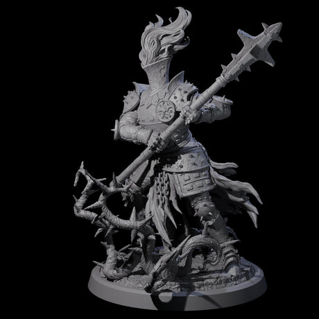 Well Trained Fire Elemental Myrmidon C Miniature for Dungeons and Dragons, Pathfinder or other TTRPGs