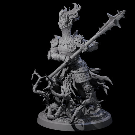 Well Trained Fire Elemental Myrmidon C Miniature for Dungeons and Dragons, Pathfinder or other TTRPGs