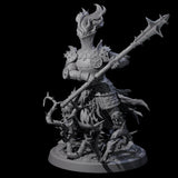 Well Trained Fire Elemental Myrmidon C Miniature for Dungeons and Dragons, Pathfinder or other TTRPGs