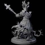 Well Trained Fire Elemental Myrmidon C Miniature for Dungeons and Dragons, Pathfinder or other TTRPGs
