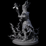 Well Trained Fire Elemental Myrmidon C Miniature for Dungeons and Dragons, Pathfinder or other TTRPGs