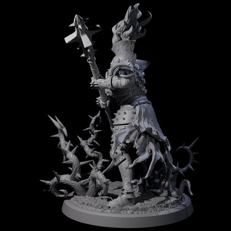 Well Trained Fire Elemental Myrmidon C Miniature for Dungeons and Dragons, Pathfinder or other TTRPGs