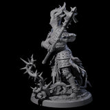 Well Trained Fire Elemental Myrmidon C Miniature for Dungeons and Dragons, Pathfinder or other TTRPGs