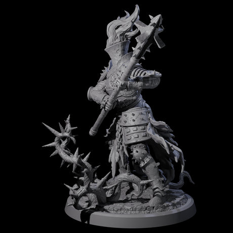 Well Trained Fire Elemental Myrmidon C Miniature for Dungeons and Dragons, Pathfinder or other TTRPGs