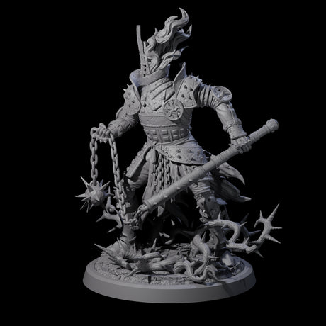Well Trained Fire Elemental Myrmidon D Miniature for Dungeons and Dragons, Pathfinder or other TTRPGs