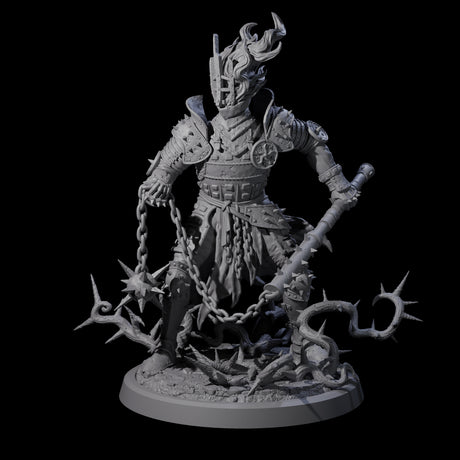 Well Trained Fire Elemental Myrmidon D Miniature for Dungeons and Dragons, Pathfinder or other TTRPGs