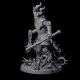 Well Trained Fire Elemental Myrmidon D Miniature for Dungeons and Dragons, Pathfinder or other TTRPGs