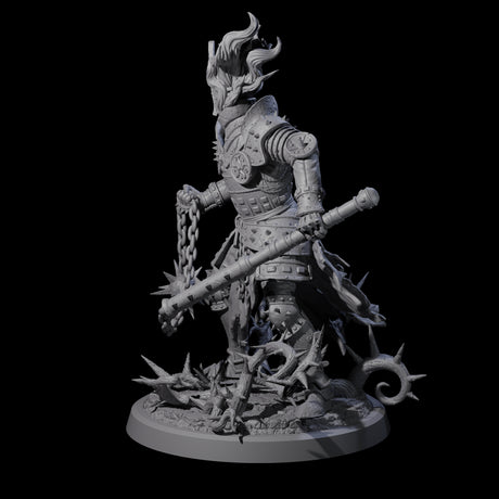 Well Trained Fire Elemental Myrmidon D Miniature for Dungeons and Dragons, Pathfinder or other TTRPGs