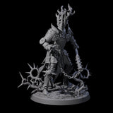 Well Trained Fire Elemental Myrmidon D Miniature for Dungeons and Dragons, Pathfinder or other TTRPGs