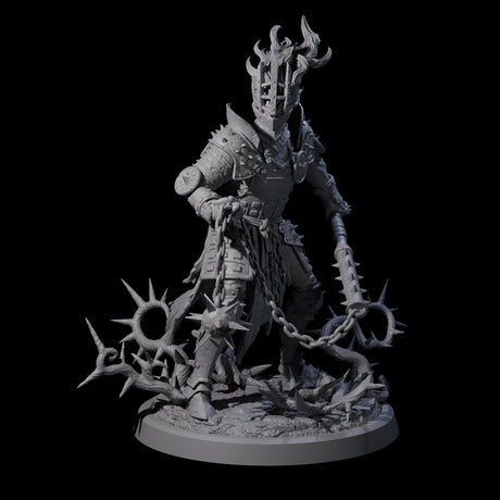Well Trained Fire Elemental Myrmidon D Miniature for Dungeons and Dragons, Pathfinder or other TTRPGs