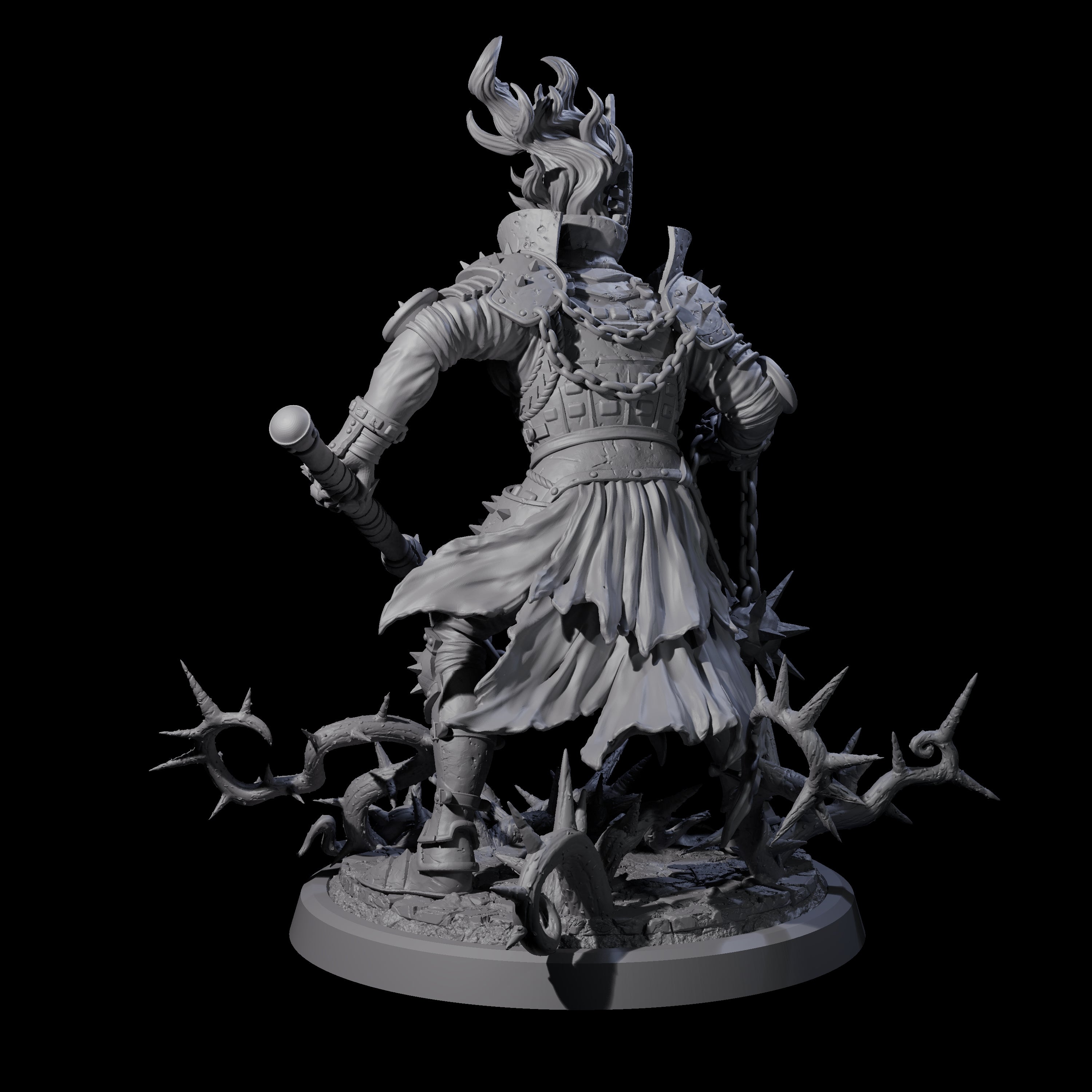 Well Trained Fire Elemental Myrmidon D Miniature for Dungeons and Dragons, Pathfinder or other TTRPGs