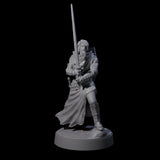 Well Travelled Knight Miniature for Dungeons and Dragons, Pathfinder or other TTRPGs