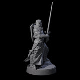 Well Travelled Knight Miniature for Dungeons and Dragons, Pathfinder or other TTRPGs
