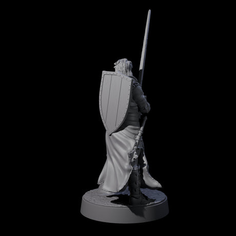 Well Travelled Knight Miniature for Dungeons and Dragons, Pathfinder or other TTRPGs