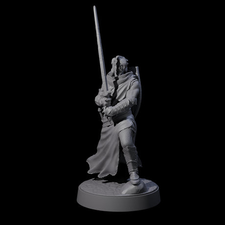 Well Travelled Knight Miniature for Dungeons and Dragons, Pathfinder or other TTRPGs