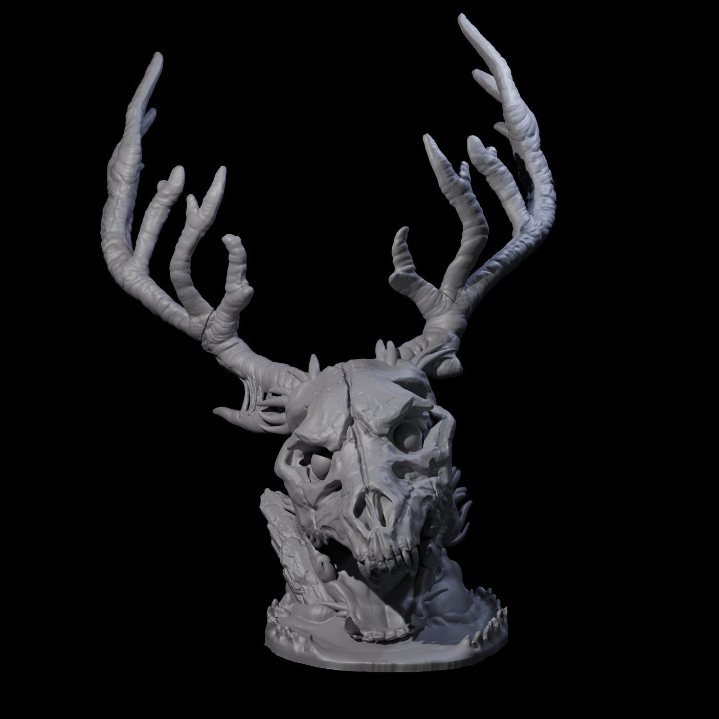Wendigo Skull Dice Tower Miniature for Dungeons and Dragons, Pathfinder or other TTRPGs