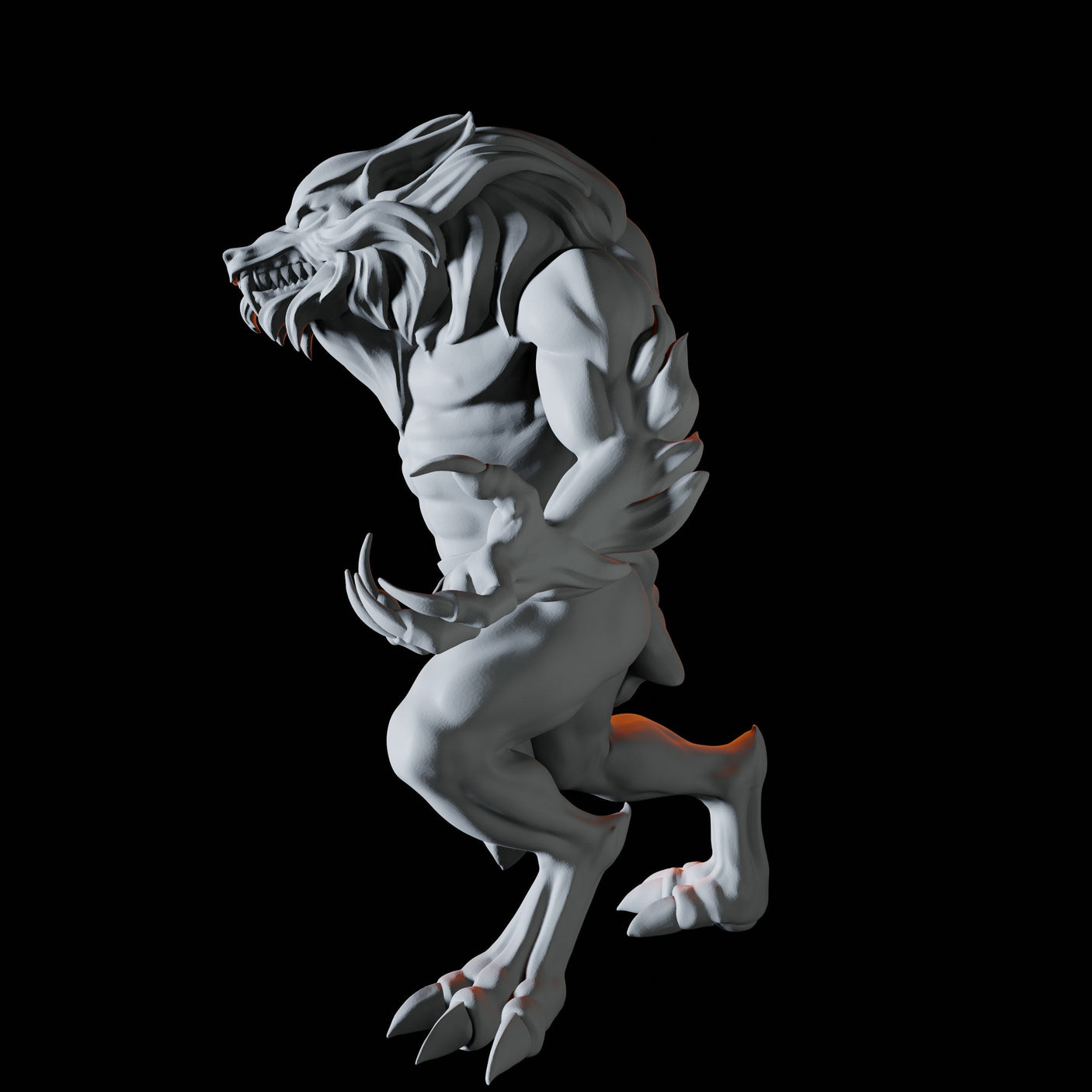 Werewolf A Miniature for Dungeons and Dragons, Pathfinder or other TTRPGs