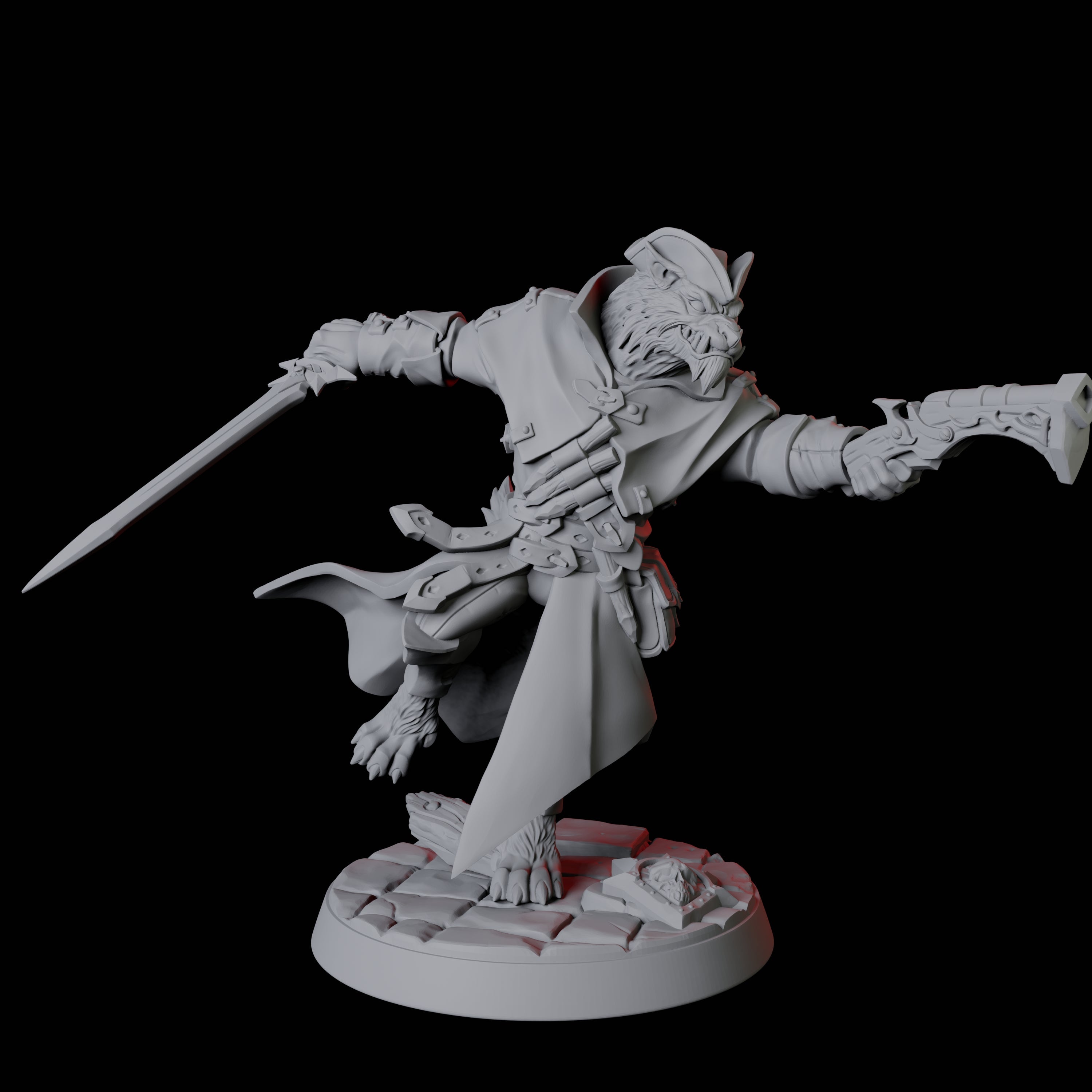 Werewolf Vampire Hunter A Miniature for Dungeons and Dragons, Pathfinder or other TTRPGs