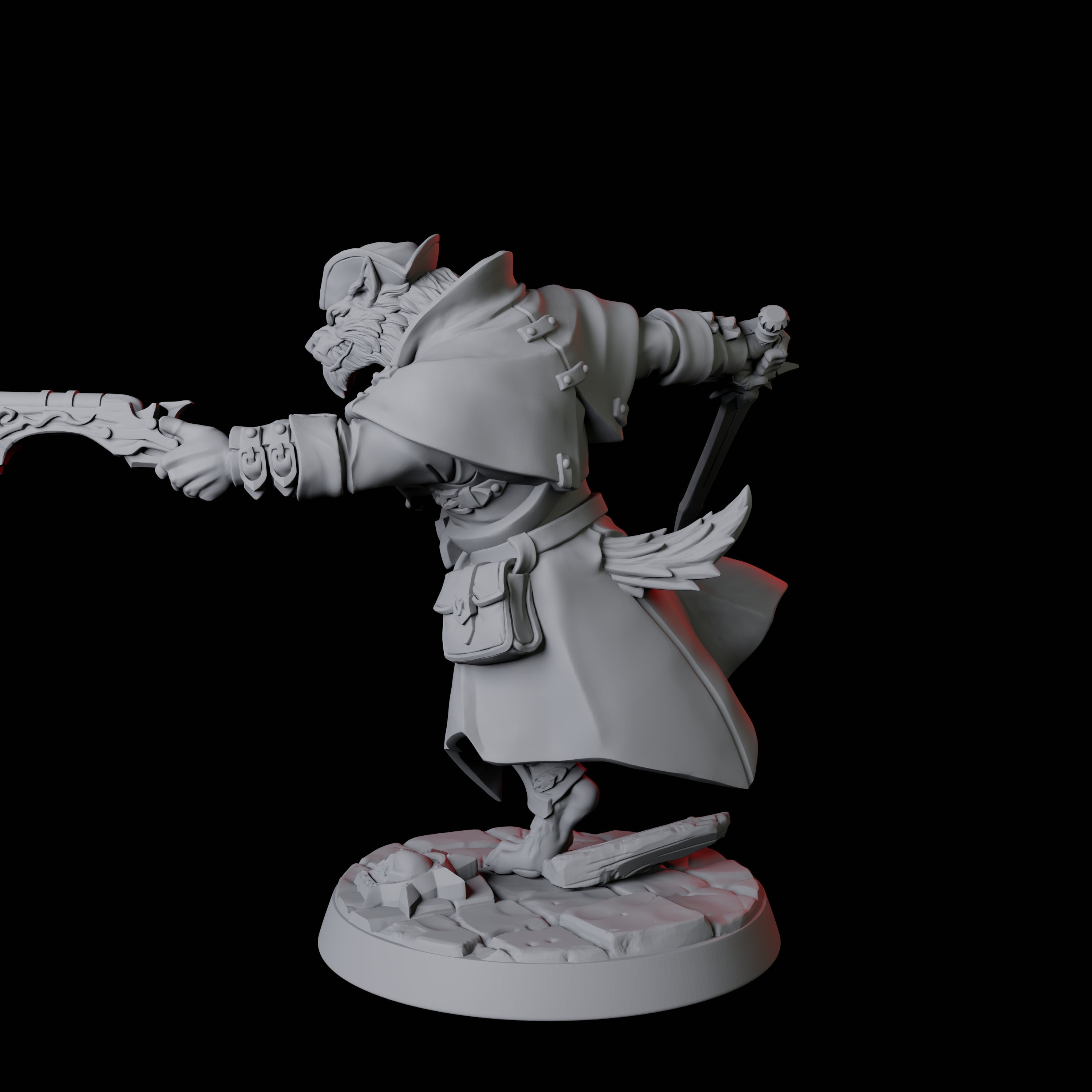 Werewolf Vampire Hunter A Miniature for Dungeons and Dragons, Pathfinder or other TTRPGs