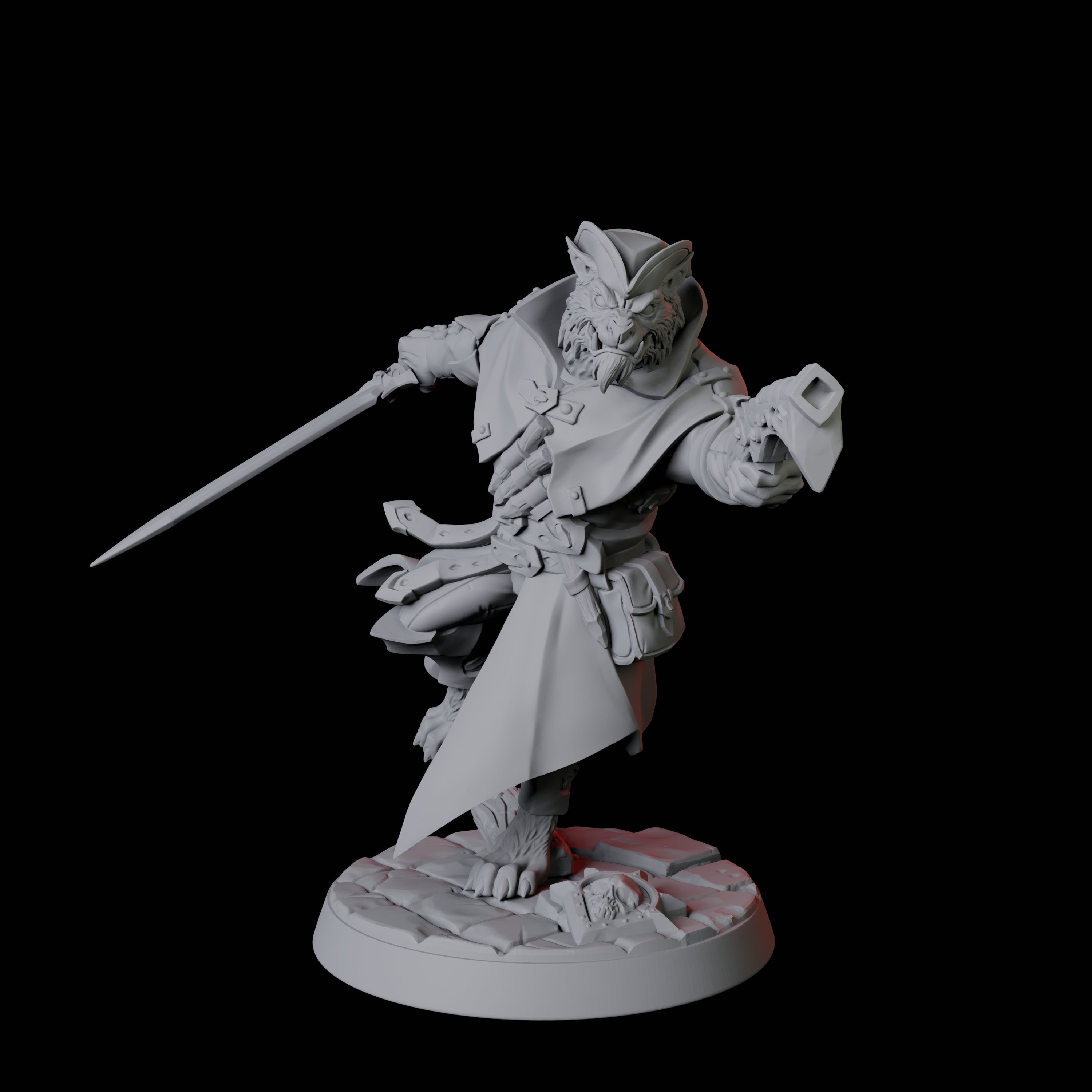 Werewolf Vampire Hunter A Miniature for Dungeons and Dragons, Pathfinder or other TTRPGs