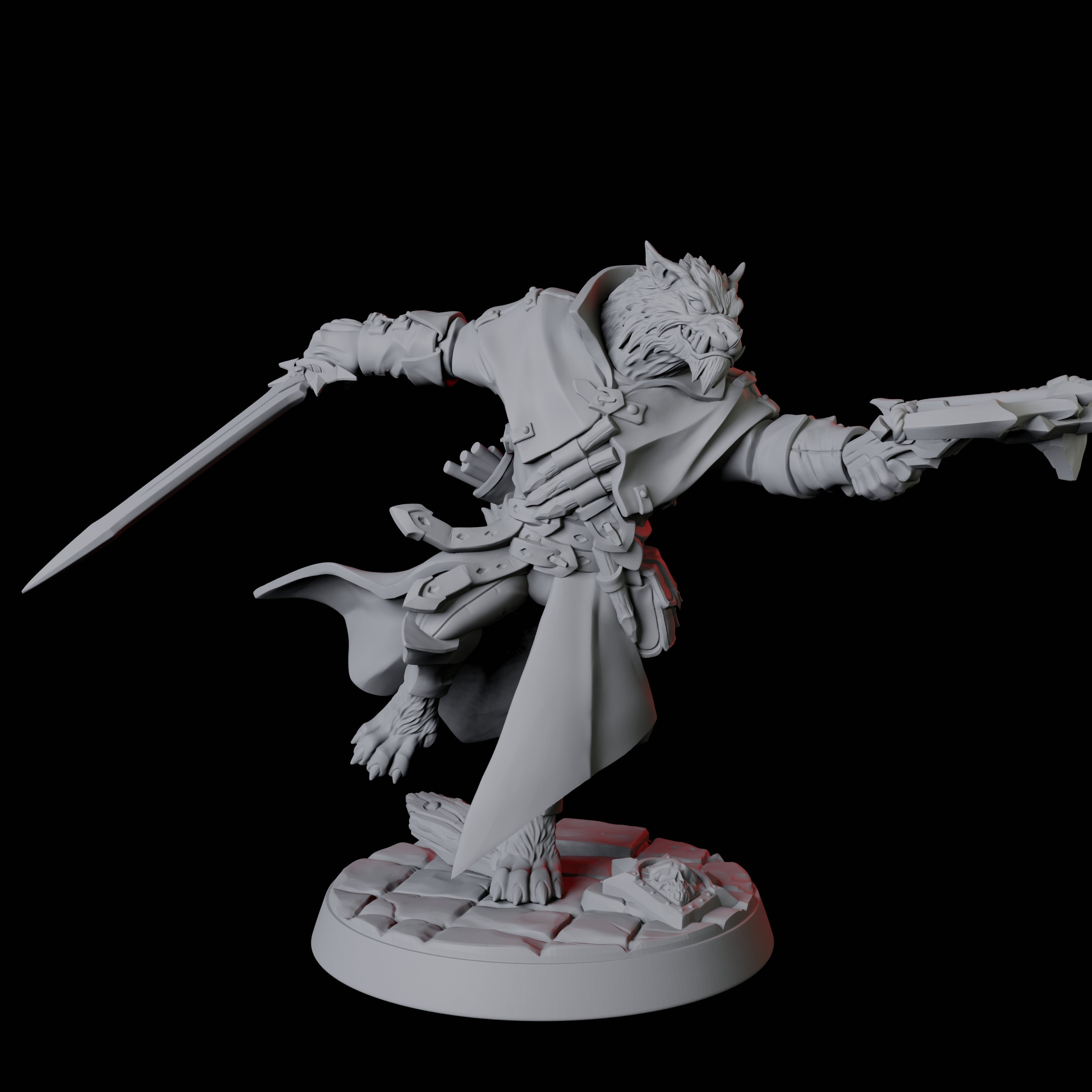 Werewolf Vampire Hunter A Miniature for Dungeons and Dragons, Pathfinder or other TTRPGs