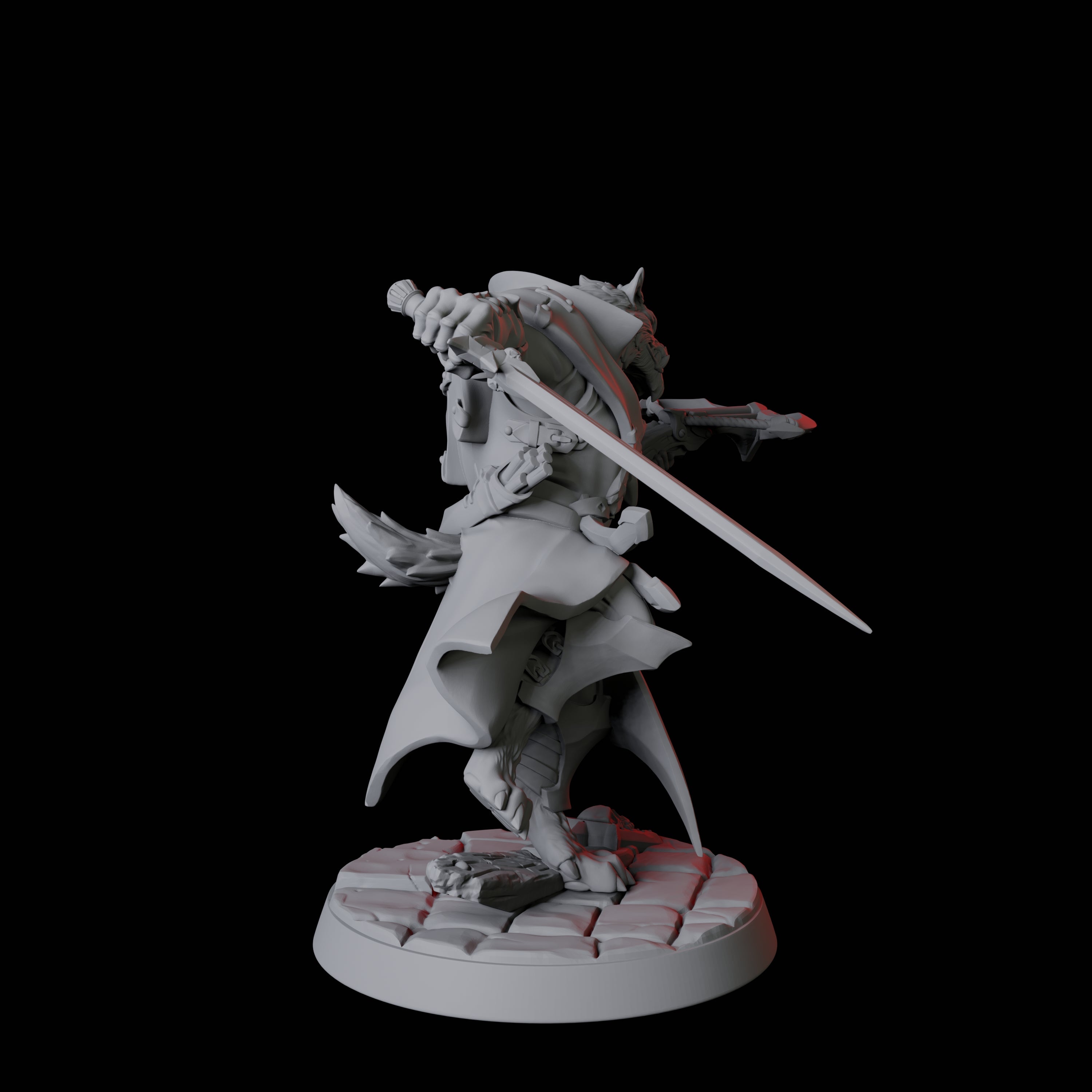 Werewolf Vampire Hunter A Miniature for Dungeons and Dragons, Pathfinder or other TTRPGs