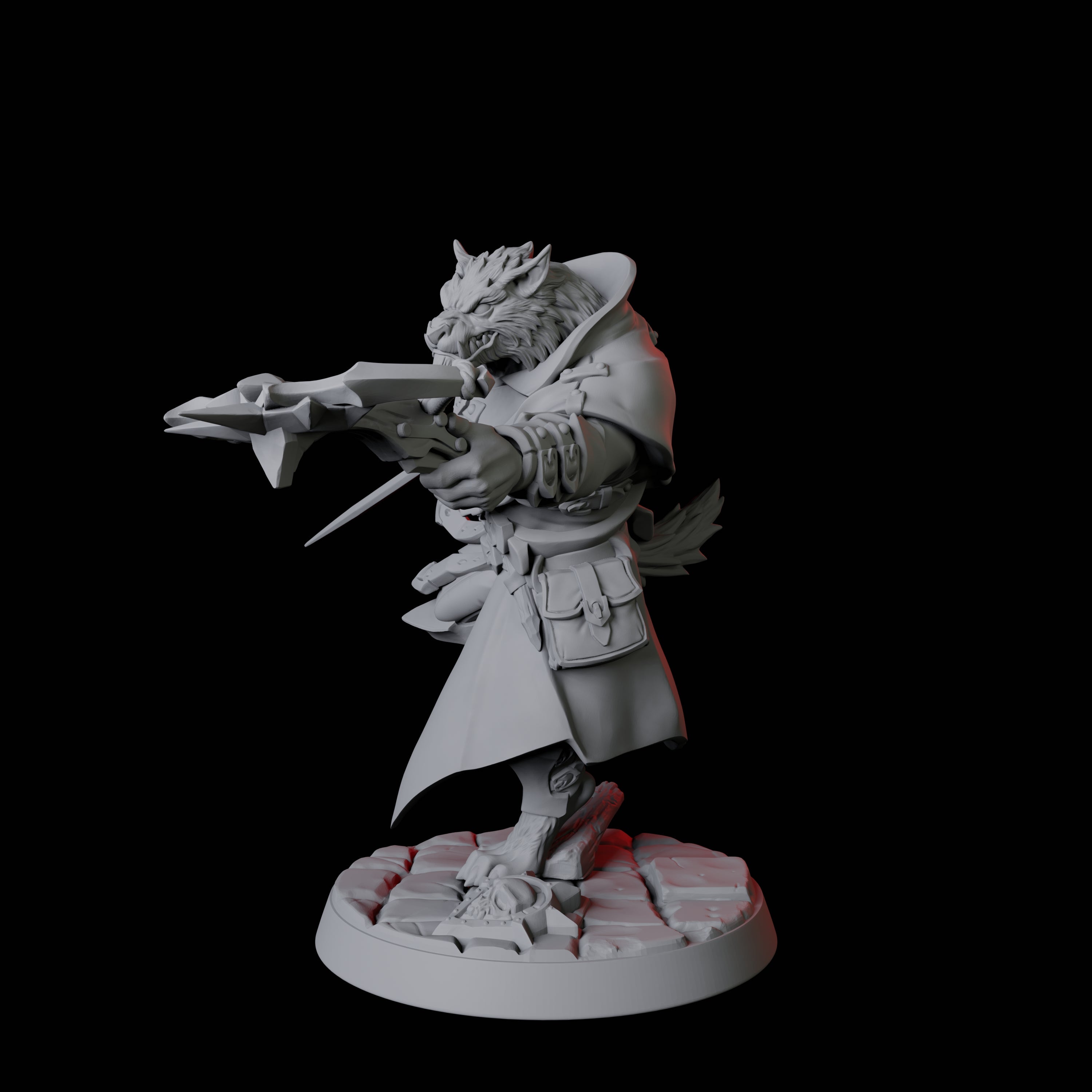 Werewolf Vampire Hunter A Miniature for Dungeons and Dragons, Pathfinder or other TTRPGs