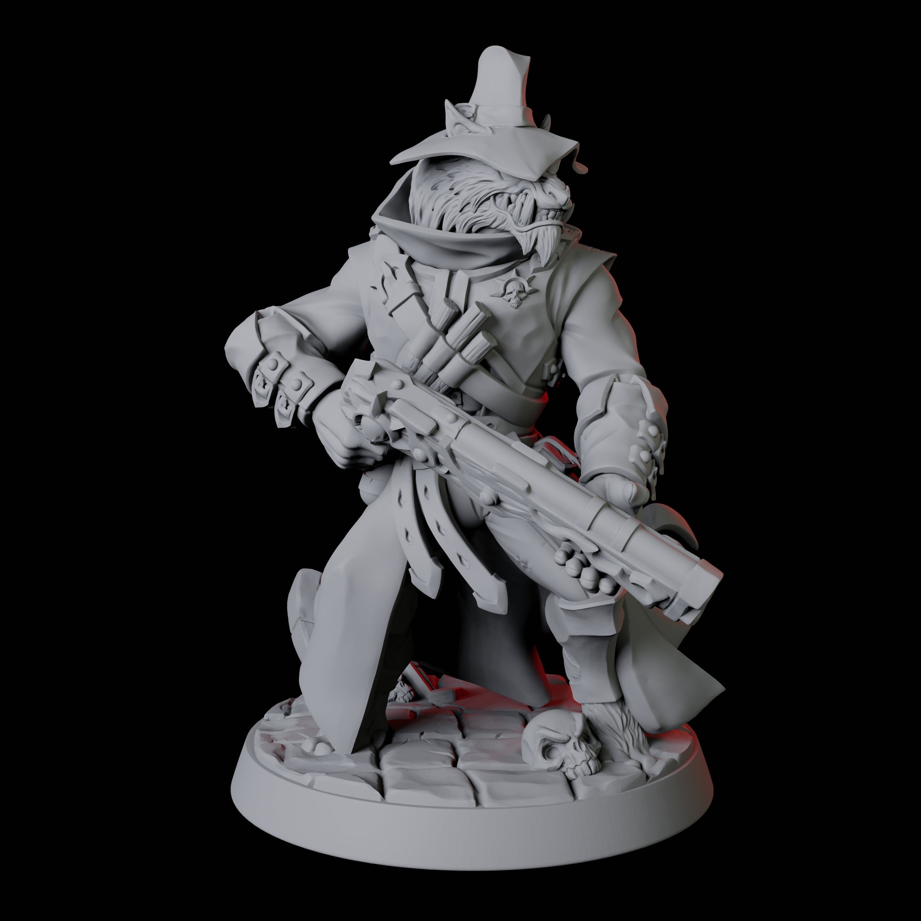 Werewolf Vampire Hunter B Miniature for Dungeons and Dragons, Pathfinder or other TTRPGs