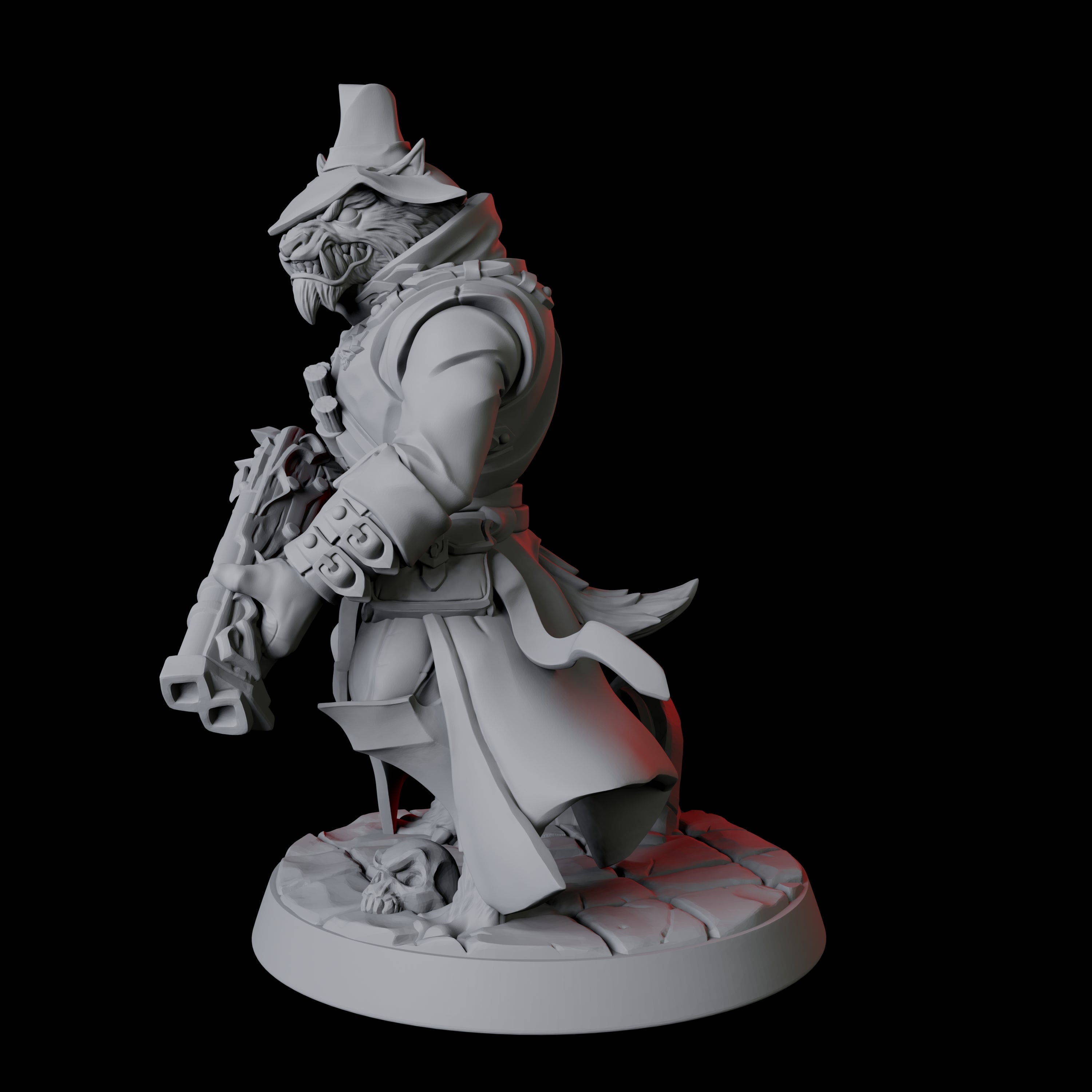 Werewolf Vampire Hunter B Miniature for Dungeons and Dragons, Pathfinder or other TTRPGs