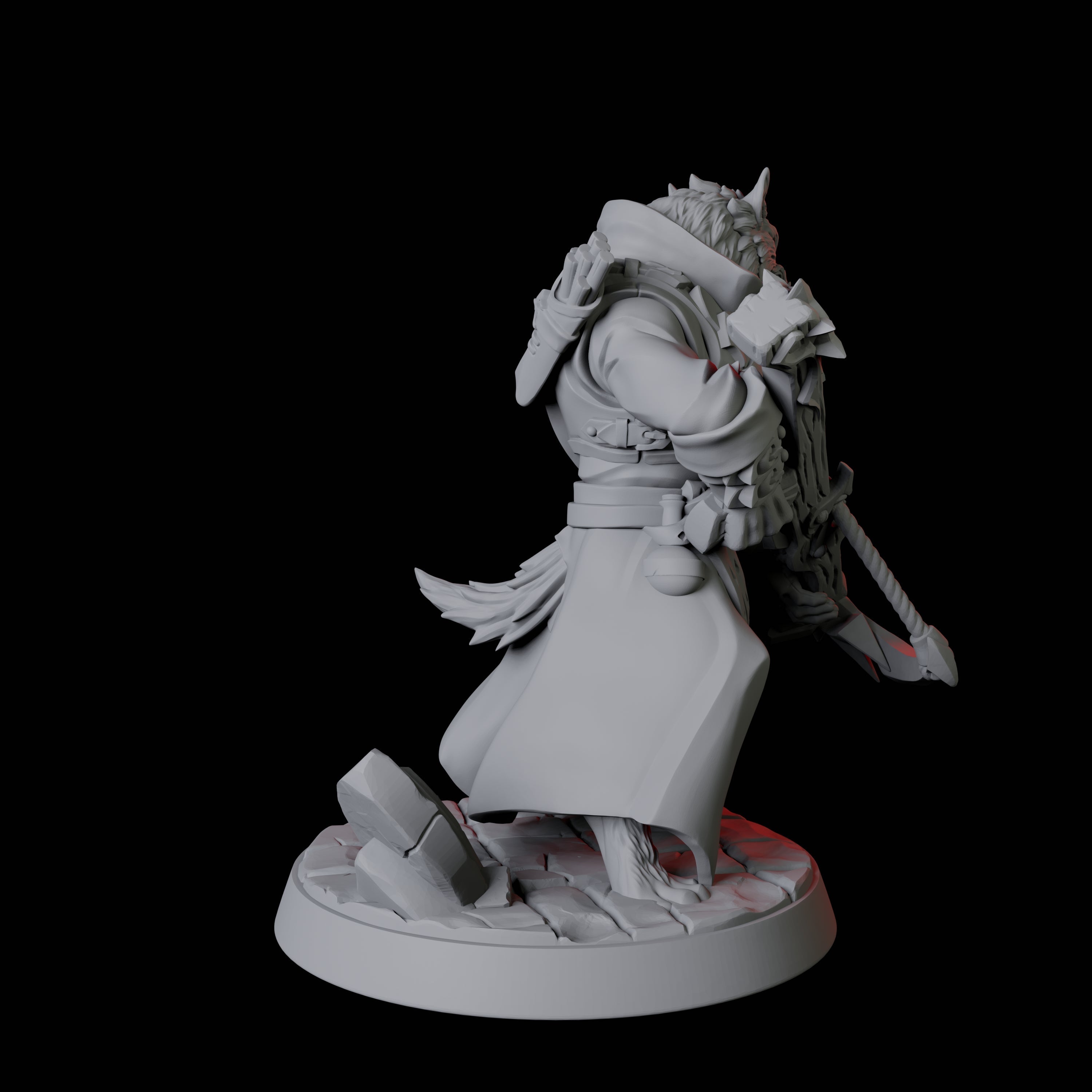 Werewolf Vampire Hunter B Miniature for Dungeons and Dragons, Pathfinder or other TTRPGs