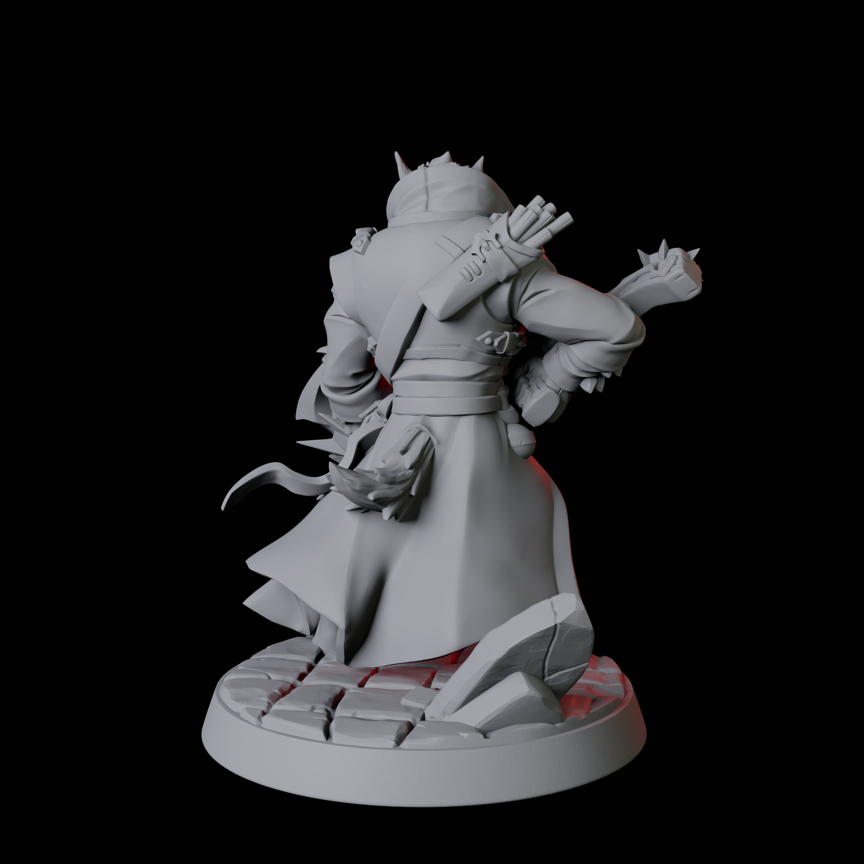 Werewolf Vampire Hunter B Miniature for Dungeons and Dragons, Pathfinder or other TTRPGs