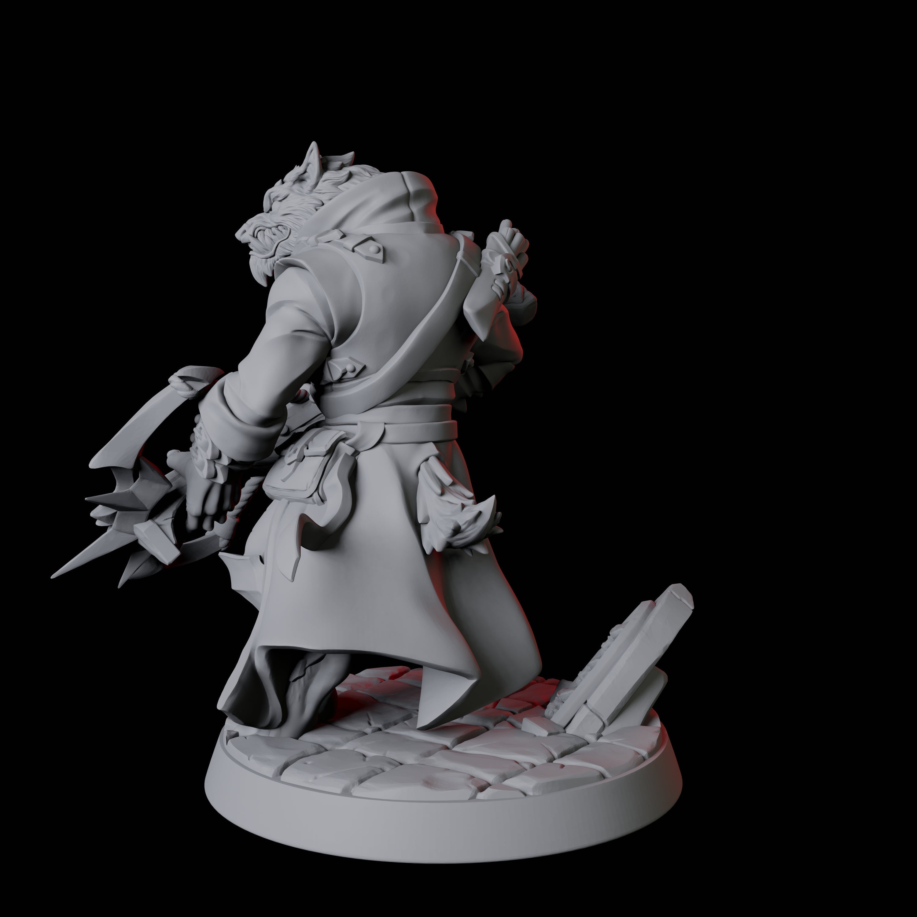 Werewolf Vampire Hunter B Miniature for Dungeons and Dragons, Pathfinder or other TTRPGs