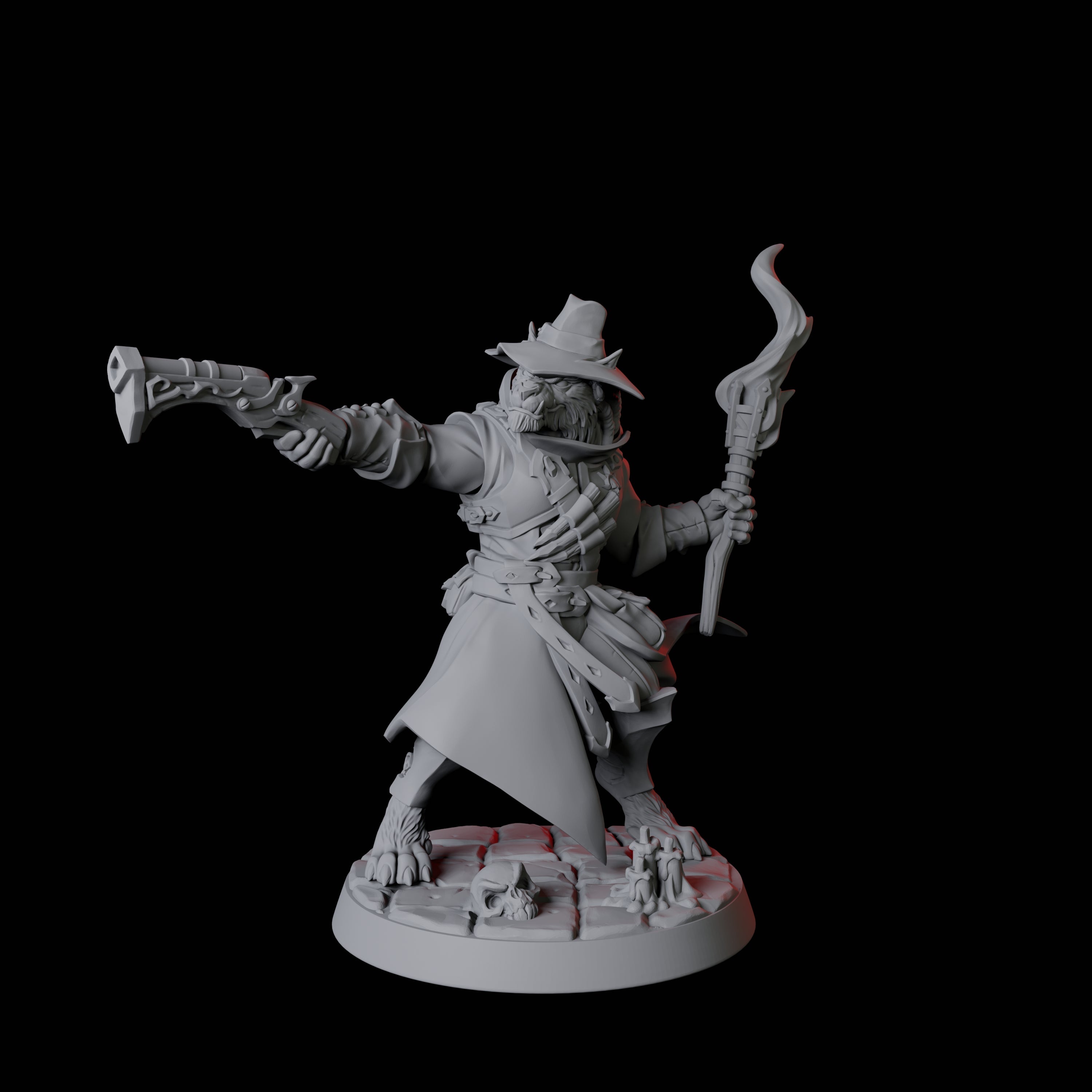 Werewolf Vampire Hunter C Miniature for Dungeons and Dragons, Pathfinder or other TTRPGs